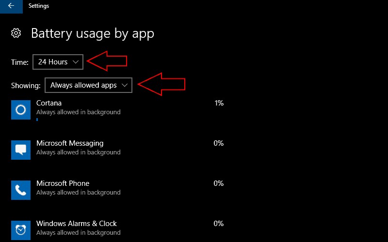 Windows 10 / Windows 10 Mobileでアプリのバッテリー消費を確認・制限する方法