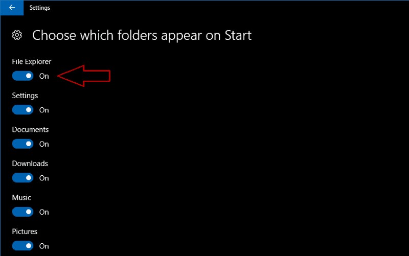 Windows 10のスタートメニューに表示するフォルダをカスタマイズする方法