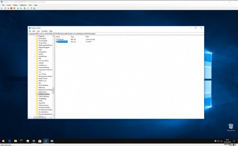【保存版】Windows 10のPC製造元情報をレジストリで自由にカスタマイズする方法