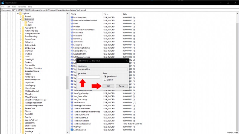 Windows 10でタスクバーボタンをクリックした際に、最後にアクティブだったウィンドウを常に開くようにする方法