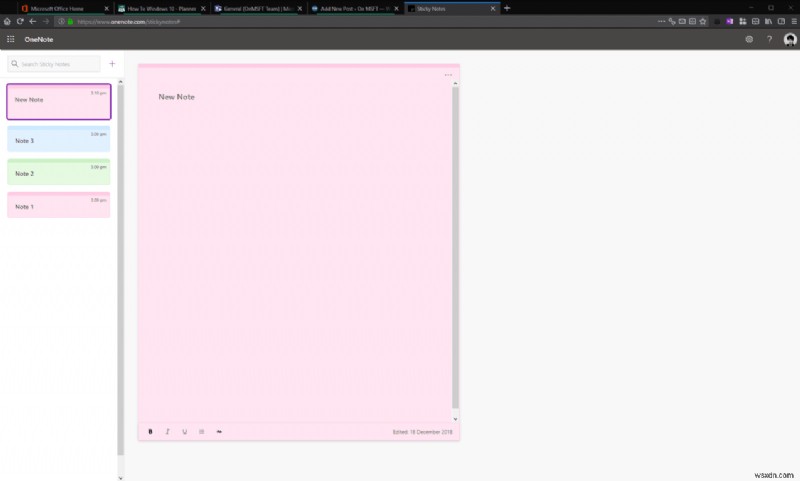 Windows 10の付箋アプリ「Sticky Notes」をWebで表示・編集する方法