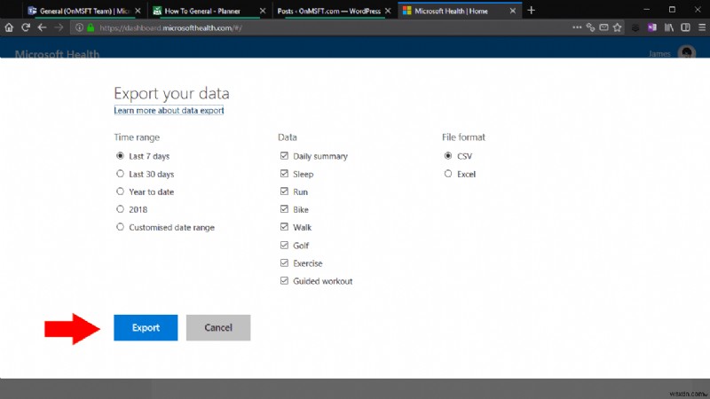 サービス終了間近のMicrosoft Healthから健康データをエクスポートする方法