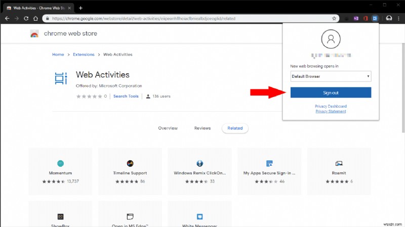 Google Chrome の閲覧履歴を Windows 10 のタイムラインに追加する方法
