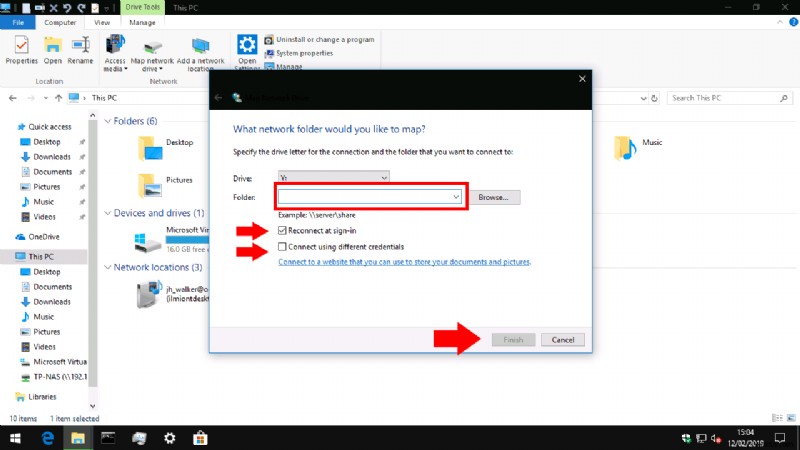Windows 10でネットワークドライブ(NAS)に接続する方法を徹底解説