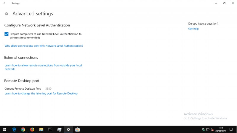 Windows 10 PCでリモートデスクトップ接続を有効にする方法