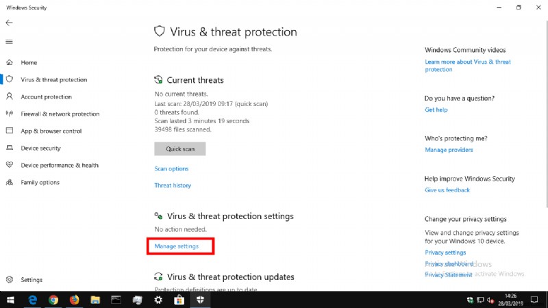 Windows 10でウイルスサンプルのMicrosoftへの自動送信を無効にする方法