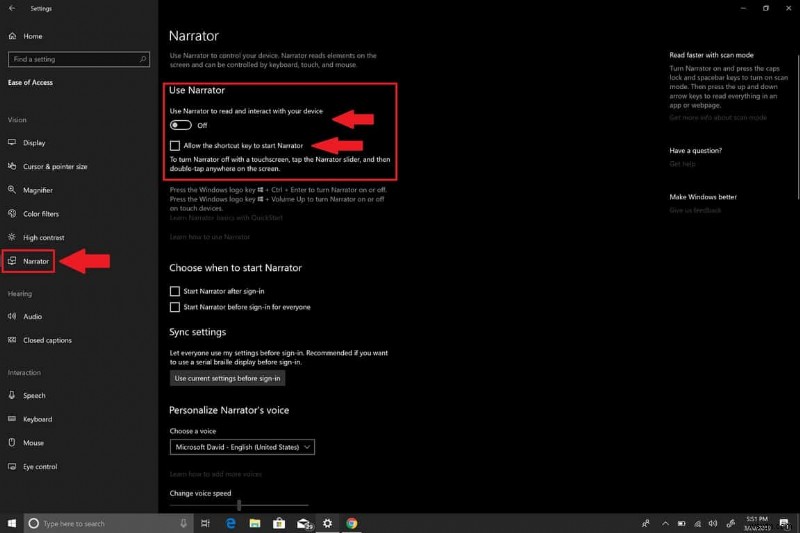Windows 10でナレーターをオフにする方法|ショートカット無効化と完全停止の手順