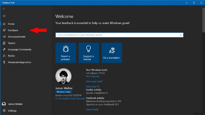 Windows 10でフィードバックを送信する方法|「フィードバックハブ」の使い方を解説