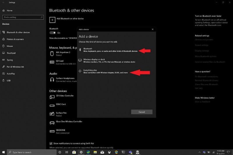 Windows 10でXbox Oneコントローラーのバッテリー残量を確認する方法