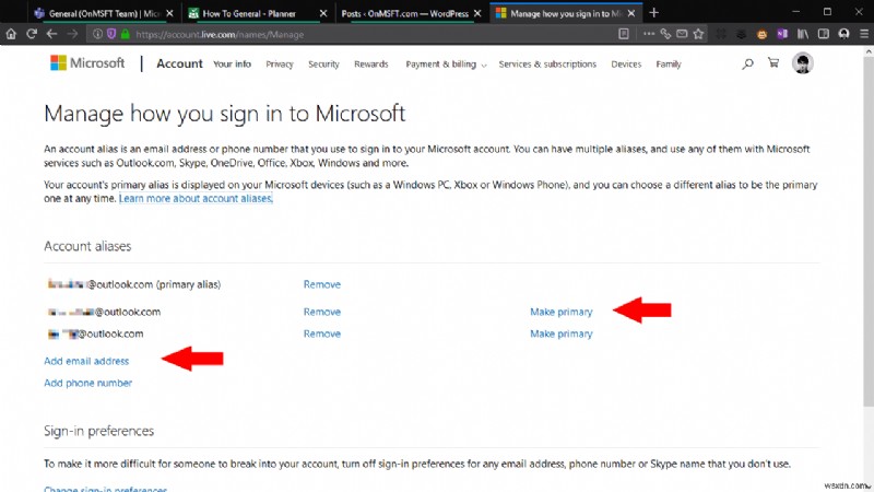 Outlook.comでメールエイリアスを作成する方法【アカウント追加は不要】