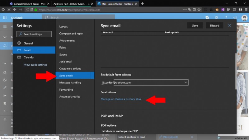 Outlook.comでメールエイリアスを作成する方法【アカウント追加は不要】