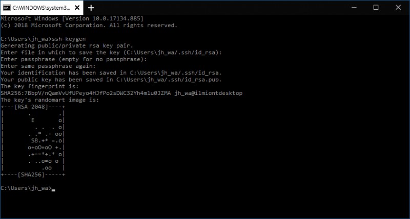 Windows 10 で SSH キーを生成する方法【標準搭載 OpenSSH を活用】