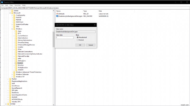 Windows 10 May 2019 Updateのログイン画面に適用されたFluent Designアクリルぼかしを無効化する方法