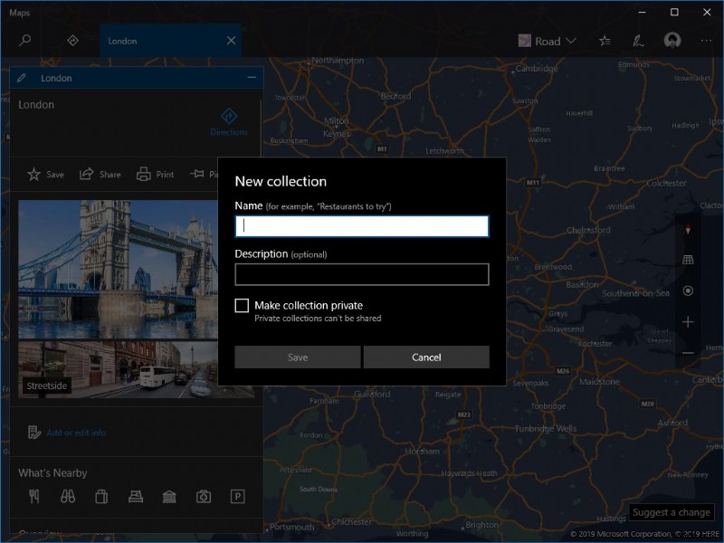 Windowsの「マップ」アプリで場所のコレクションを作成・活用する方法