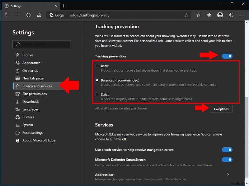 Microsoft Edge Insiderの追跡防止機能の使い方と設定方法を解説