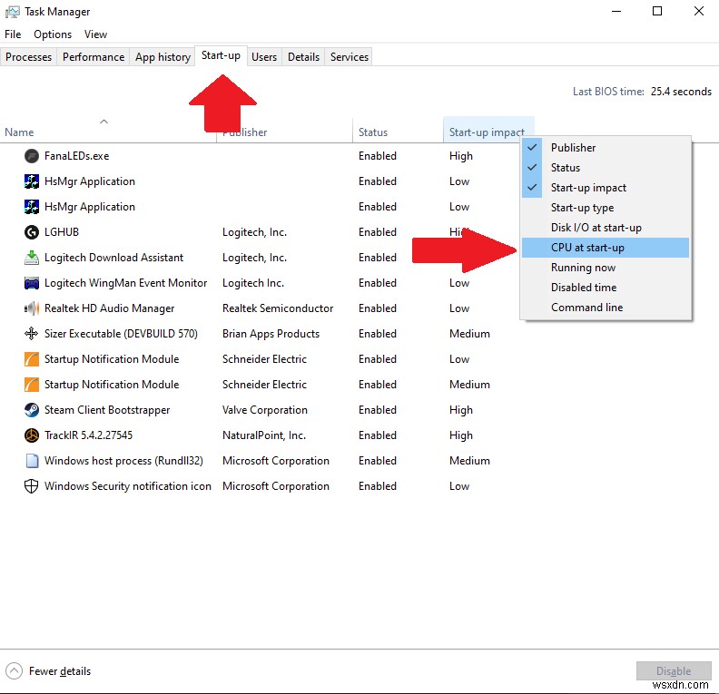 Windows 10でスタートアッププログラムの読み込み時間を確認する方法