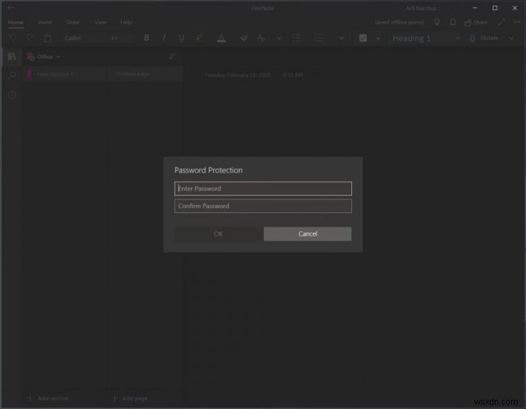 【OneNote】Windows・macOS・iOS・Androidでノートブックのセクションをパスワード保護する方法