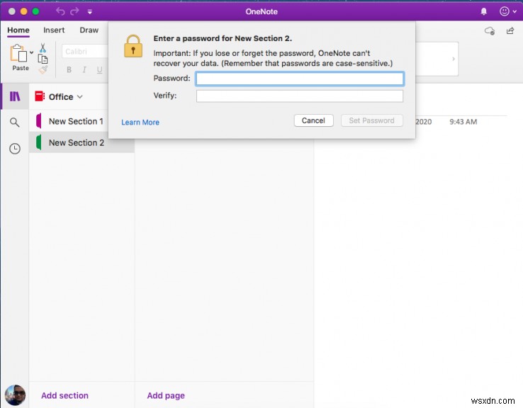 【OneNote】Windows・macOS・iOS・Androidでノートブックのセクションをパスワード保護する方法