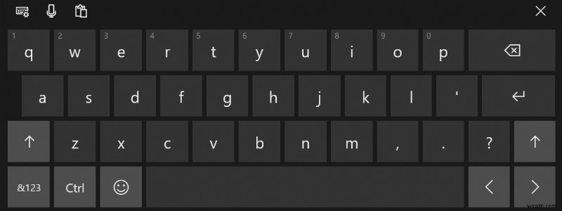 Windows 10で完全なタッチキーボードレイアウトを有効にする方法