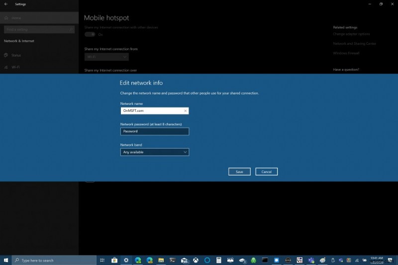 Windows 10のPCをモバイルホットスポットとして活用する方法