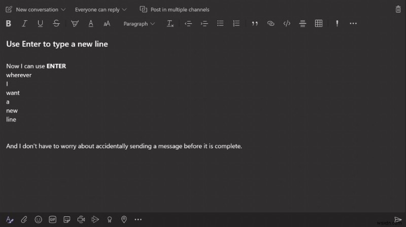 Microsoft Teamsで誤送信を防ぐ方法|Enterキーで改行する便利テクニック