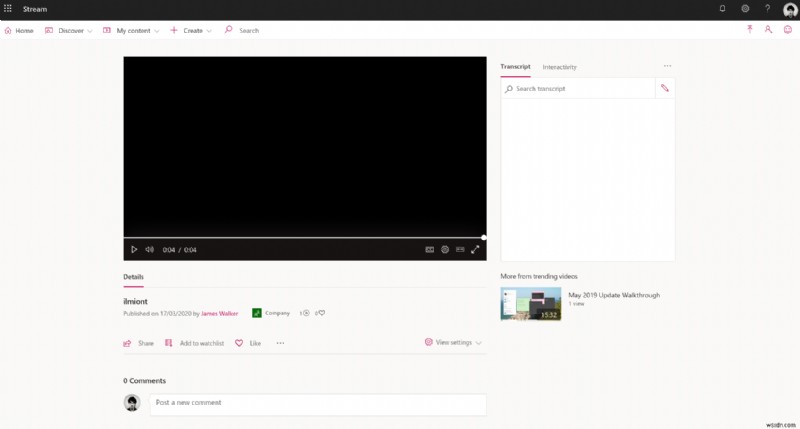 Microsoft Streamでリモートワーカーと動画コンテンツを共有する方法