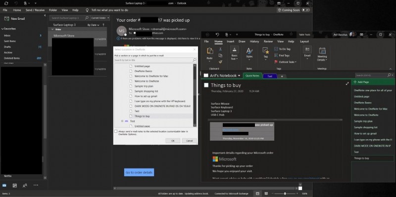OutlookとOneNote 2016を連携して仕事の生産性を高める方法