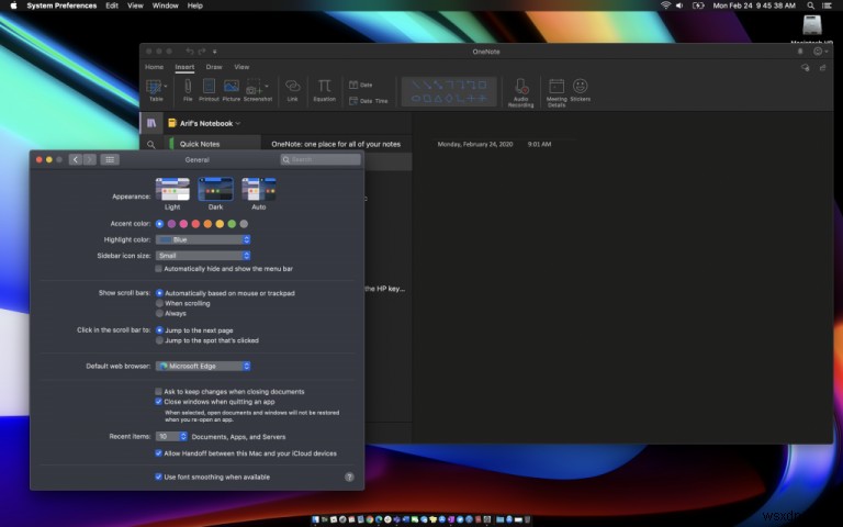 Mac、Windows、iOS、AndroidのOneNoteでダークモードを有効にする方法