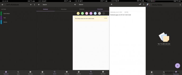 Mac、Windows、iOS、AndroidのOneNoteでダークモードを有効にする方法