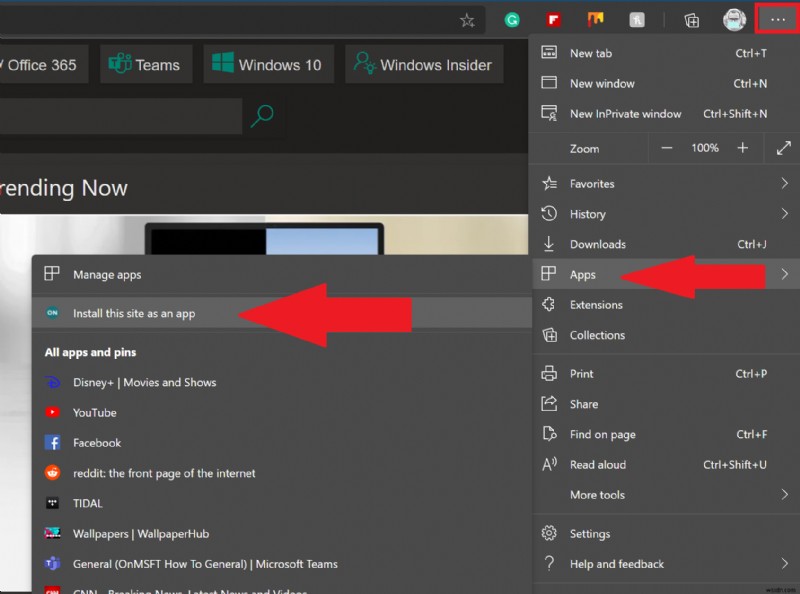 Microsoft EdgeでWindows 10にPWAをインストール・アンインストールする完全ガイド