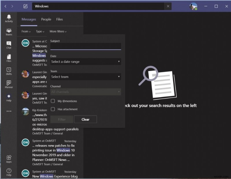 Microsoft Teamsのフィルター機能を使いこなして、必要なメッセージやファイルを素早く見つける方法