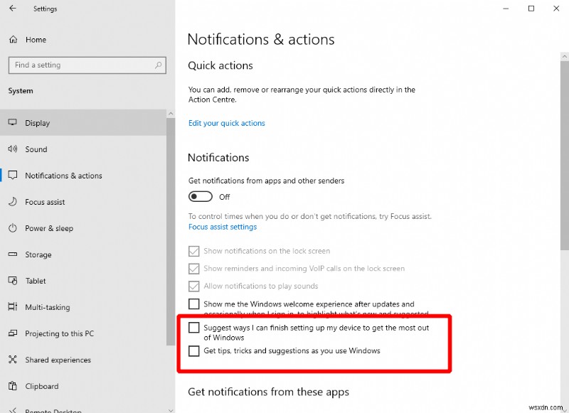 Windows 10 で「ヒントやコツ」の通知を非表示にする方法