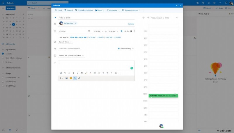 OutlookでMicrosoft Teamsの会議を設定する方法|Windows 10・Web版の手順を解説