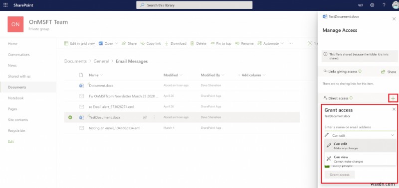 Microsoft TeamsでSharePointを使ってファイルのアクセス権限を管理する方法