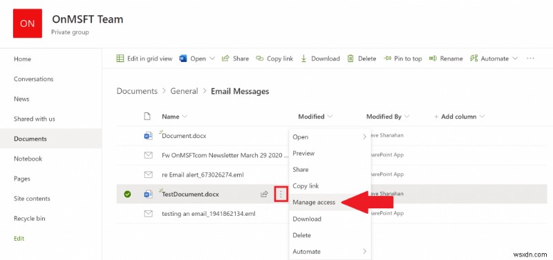 Microsoft TeamsでSharePointを使ってファイルのアクセス権限を管理する方法