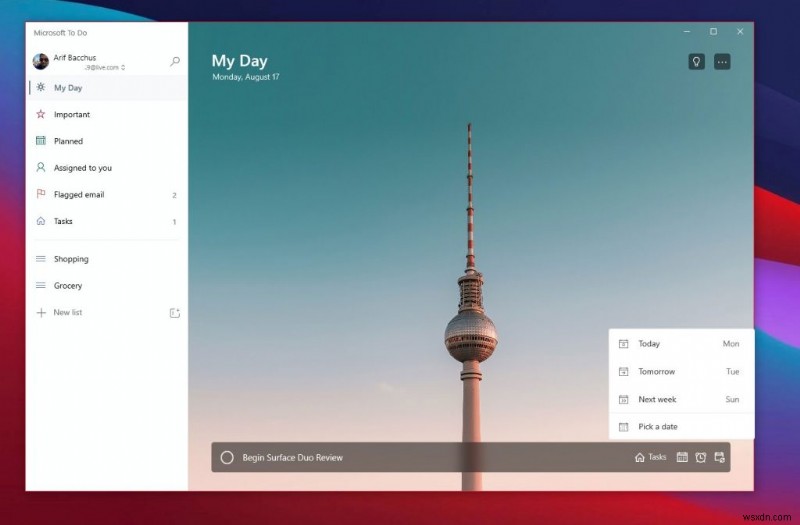 Windows 10のMicrosoft To Doで生産性を維持する5つの方法