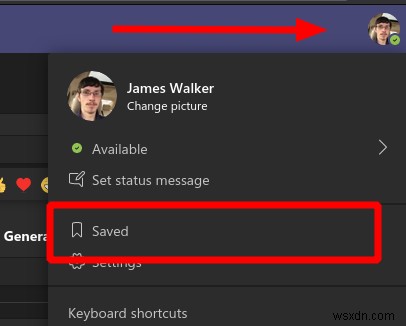 Microsoft Teamsでメッセージをブックマークして保存する方法