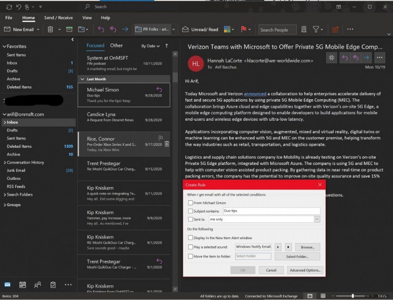 【保存版】Windows 10のOutlookでルールを活用して受信トレイを自動整理する方法