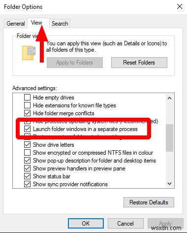 Windows UIとは別のプロセスでエクスプローラーウィンドウを開く方法