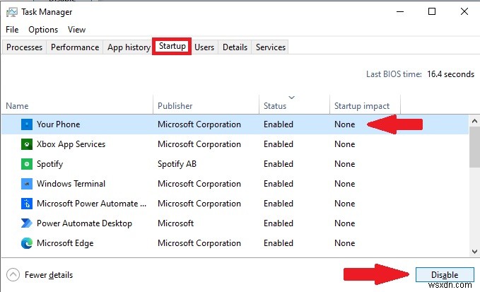 Windows 10 で起動時に「スマホ同期」アプリが自動的に開かないようにする方法