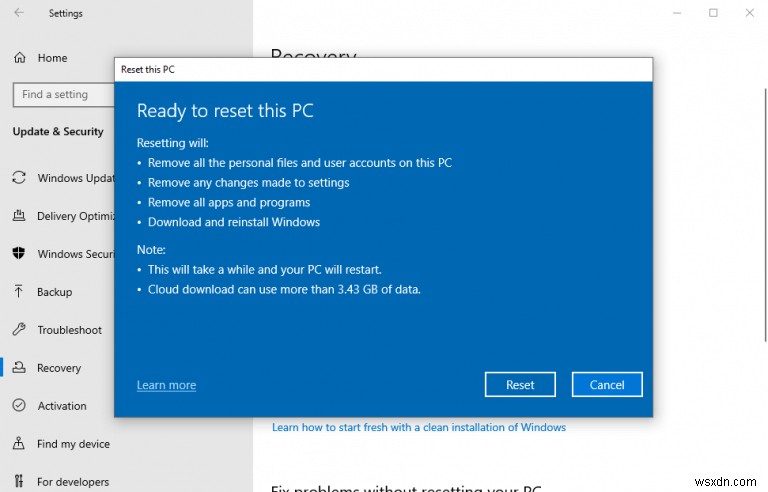 Windows 10を出荷時設定にリセットする方法【設定アプリ・起動メニューから解説】
