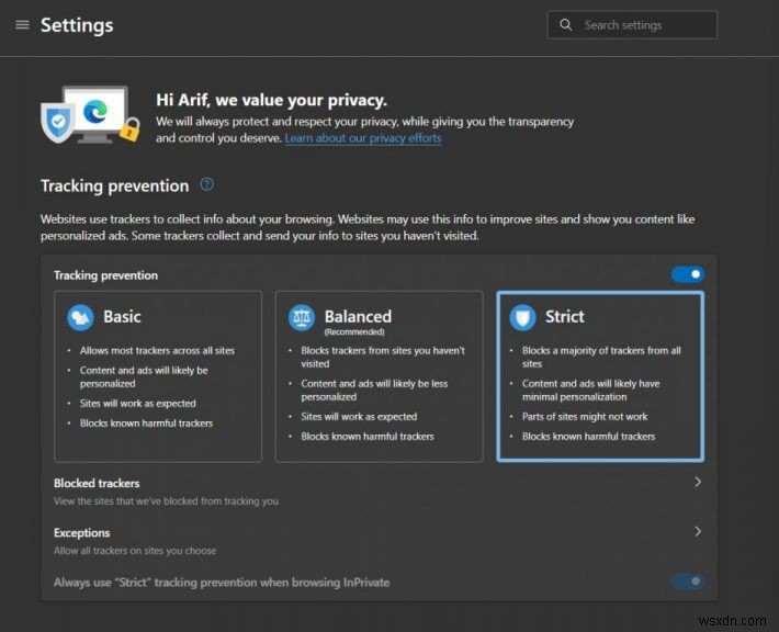 Microsoft Edgeを可能な限りプライベートかつ安全に使う方法