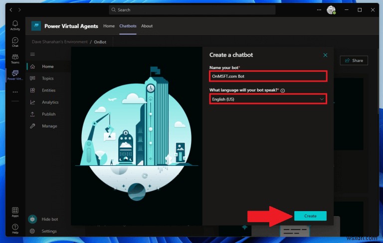 Microsoft TeamsでPower Virtual Agentsチャットボットを簡単に作成・管理する方法