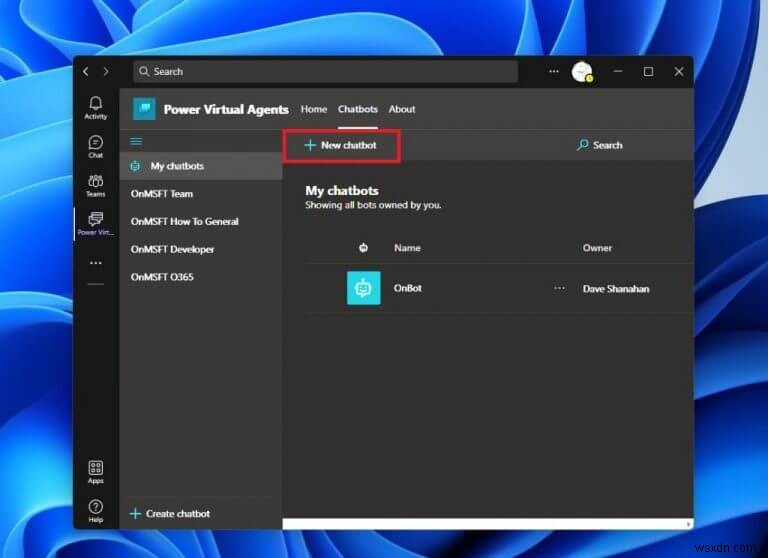 Microsoft TeamsでPower Virtual Agentsチャットボットを簡単に作成・管理する方法