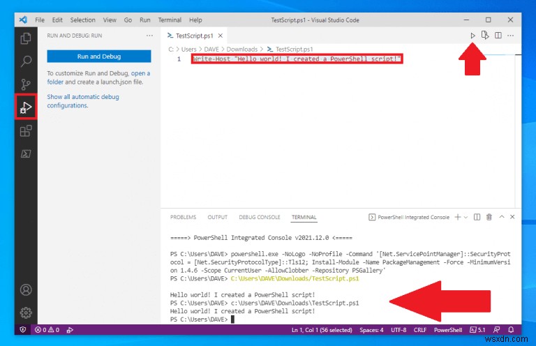 Windows 10/11でVisual Studio Codeを使ってPowerShellスクリプトを作成・実行する方法