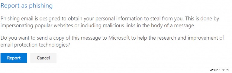 Microsoft Outlookの「レポート メッセージ」機能で不審なメールを報告する方法
