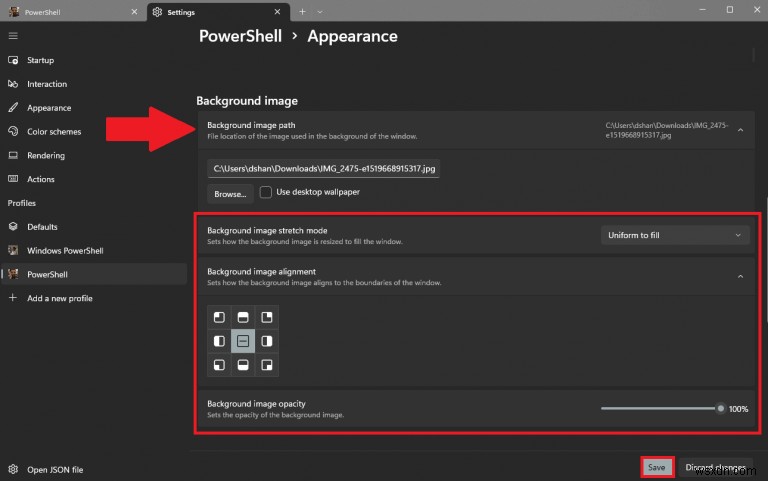 Windows 11ターミナルの背景画像とアイコンを変更して、ワークスペースをもっとカラフルにする方法