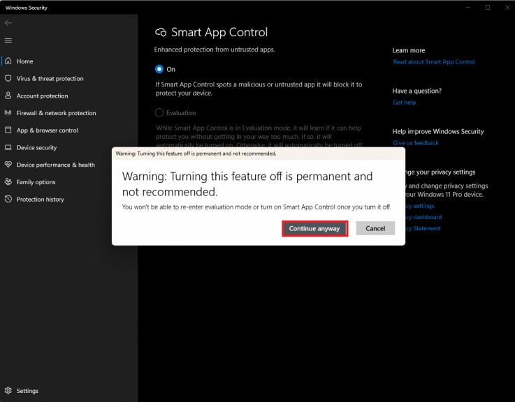 Windows 11 2022 Updateの「Smart App Control」を設定して、信頼できない悪意あるアプリをブロックする方法