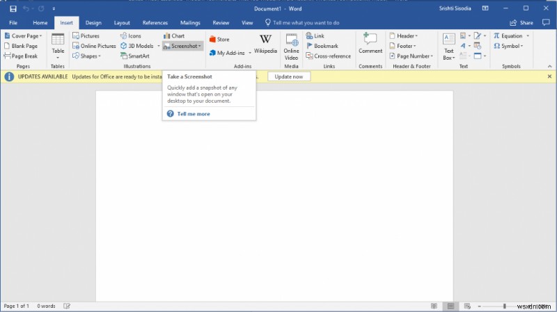 MS Officeの内蔵スクリーンショット機能の使い方【Word・Excel・PowerPoint対応】