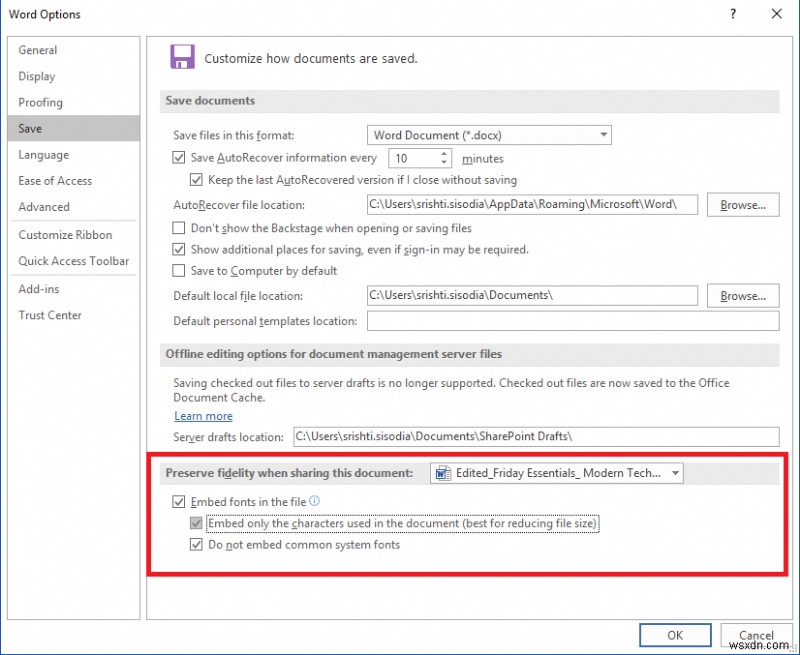 Microsoft Wordでフォントを埋め込む方法！カスタムフォントの見た目をそのまま共有する手順